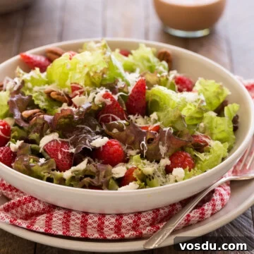 leafy green and berry salad
