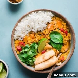 Instant Pot Butternut Squash and Lentil Curry Recipe 6 butternut squash lentil curry with Indian spices, cilantro, lime, and rice