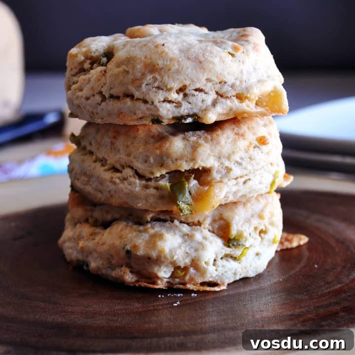 Smoked Gouda, Bacon, and Jalapeño Cream Biscuits