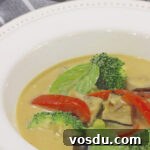 Soy-Free Vegetarian Thai Green Curry Recipe for Flavorful Meals 5 Thai Green Curry in white bowl
