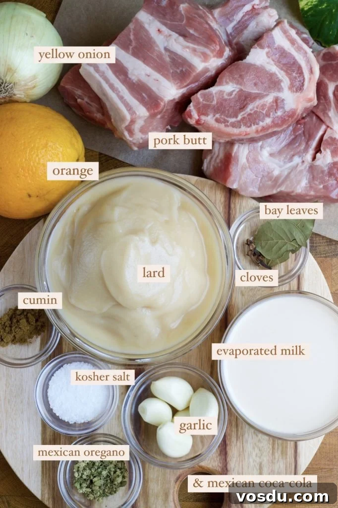 Authentic Mexican Carnitas: Slow-Cooked Pork Confit Recipe 2 Carnitas in pot