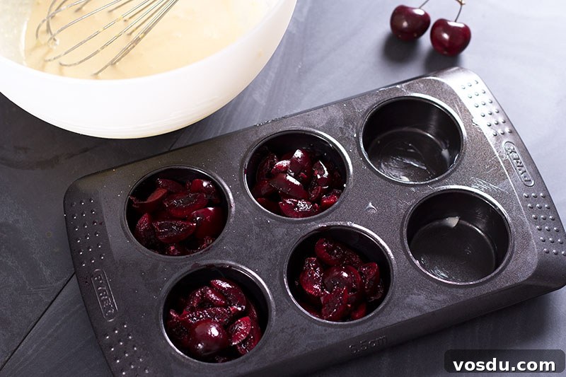 Mini Cherry and Mixed Fruit Clafoutis Recipe 2 Mini cherry clafoutis with no added sugar