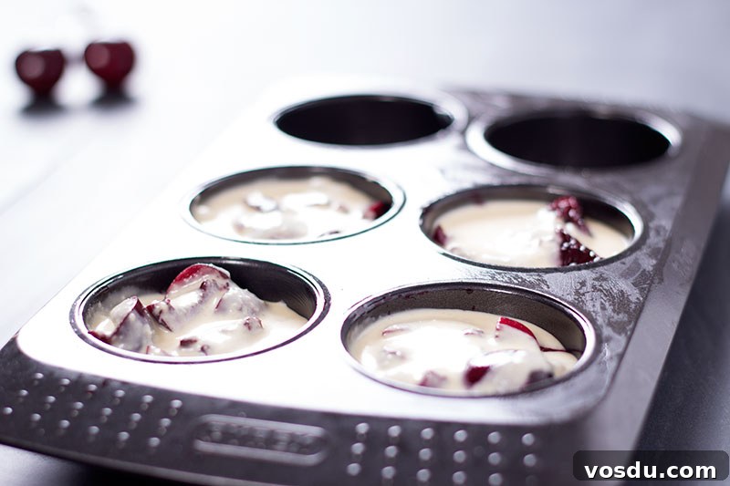 Mini Cherry and Mixed Fruit Clafoutis Recipe 3 Mini cherry clafoutis with no added sugar