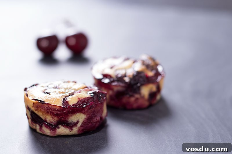 Mini Cherry and Mixed Fruit Clafoutis Recipe 5 Mini cherry clafoutis with no added sugar