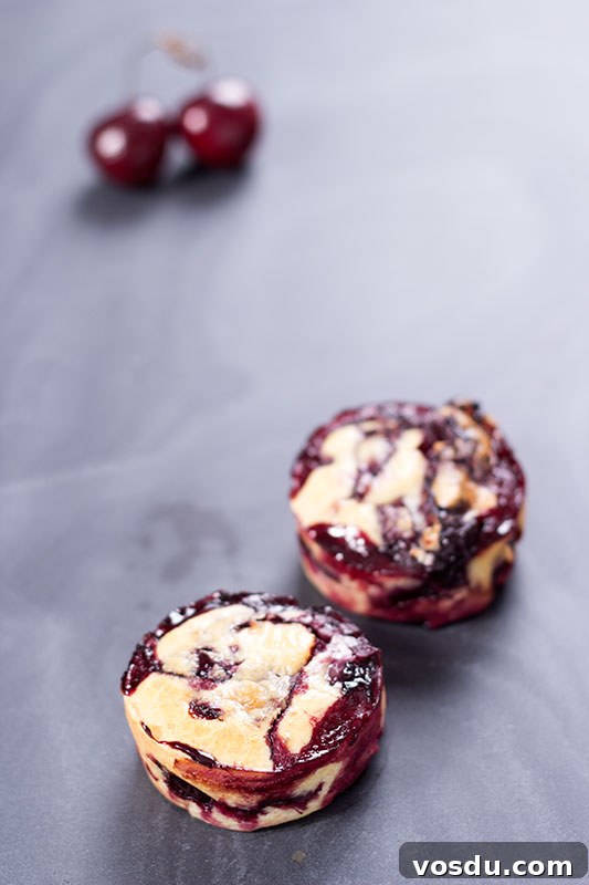 Mini Cherry and Mixed Fruit Clafoutis Recipe 6 Mini cherry clafoutis with no added sugar