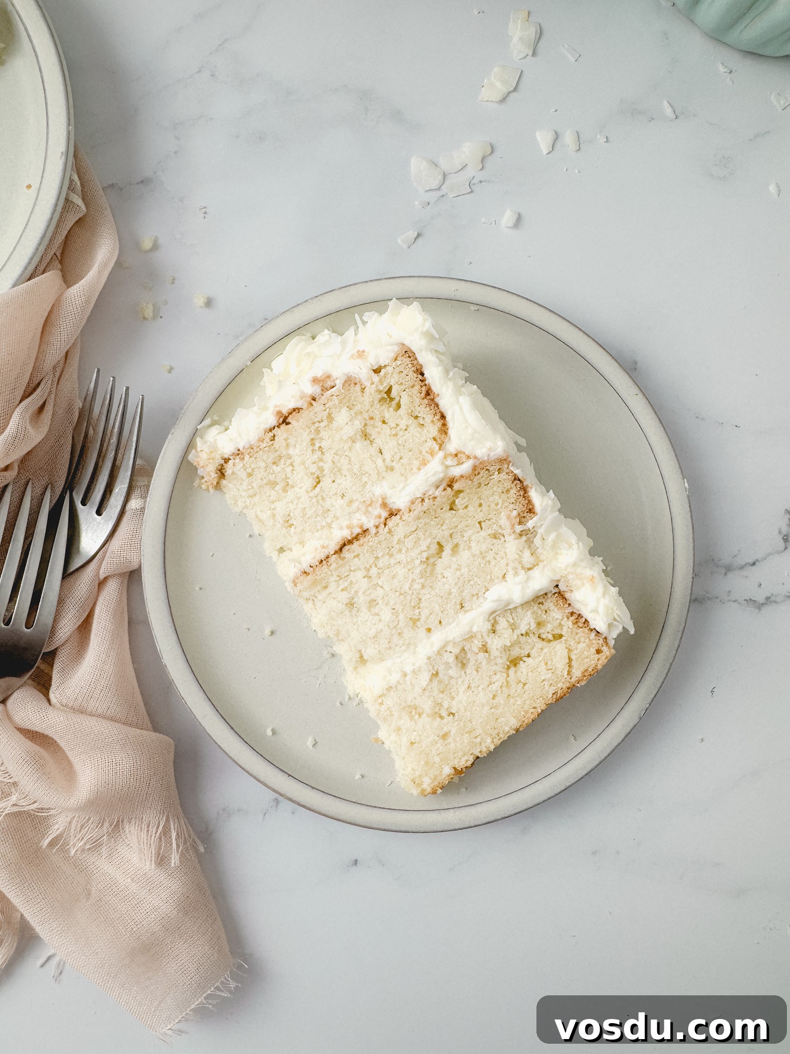 Coconut Layer Cake Recipe with Creamy Coconut Frosting 4 Preparing cake pans