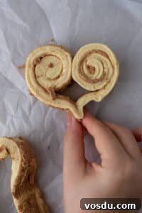 Heart-Shaped Cinnamon Rolls for Valentine’s Day Using Canned Dough 14 dough fully rolled into the heart shaped