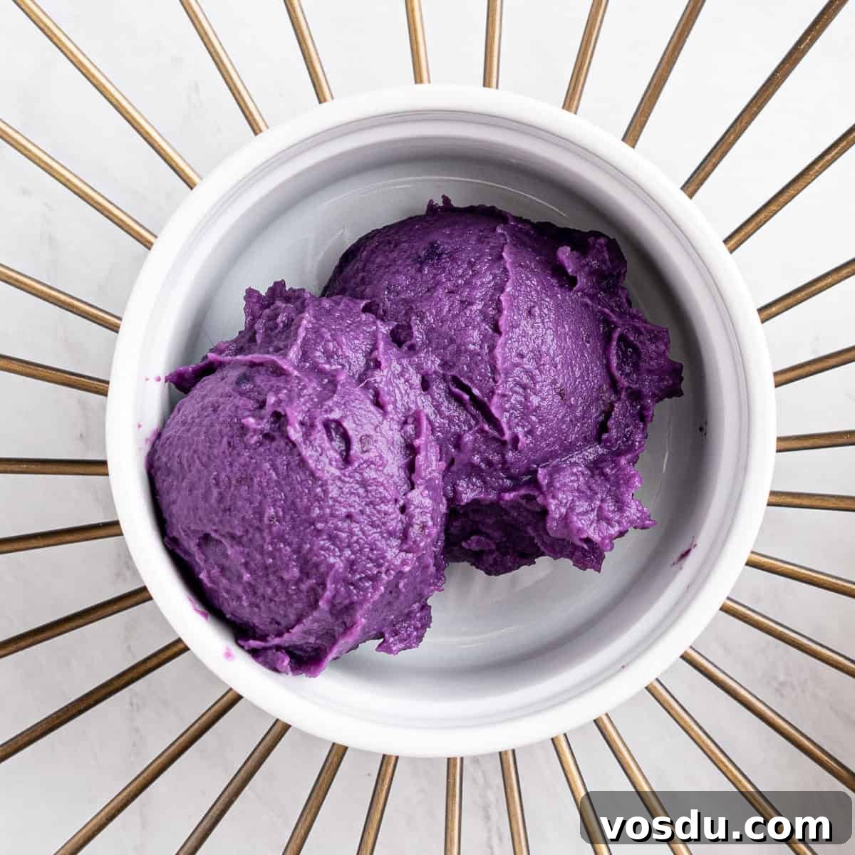 Homemade Ube Halaya (Purple Yam Jam) 2 bowl of ube halaya.