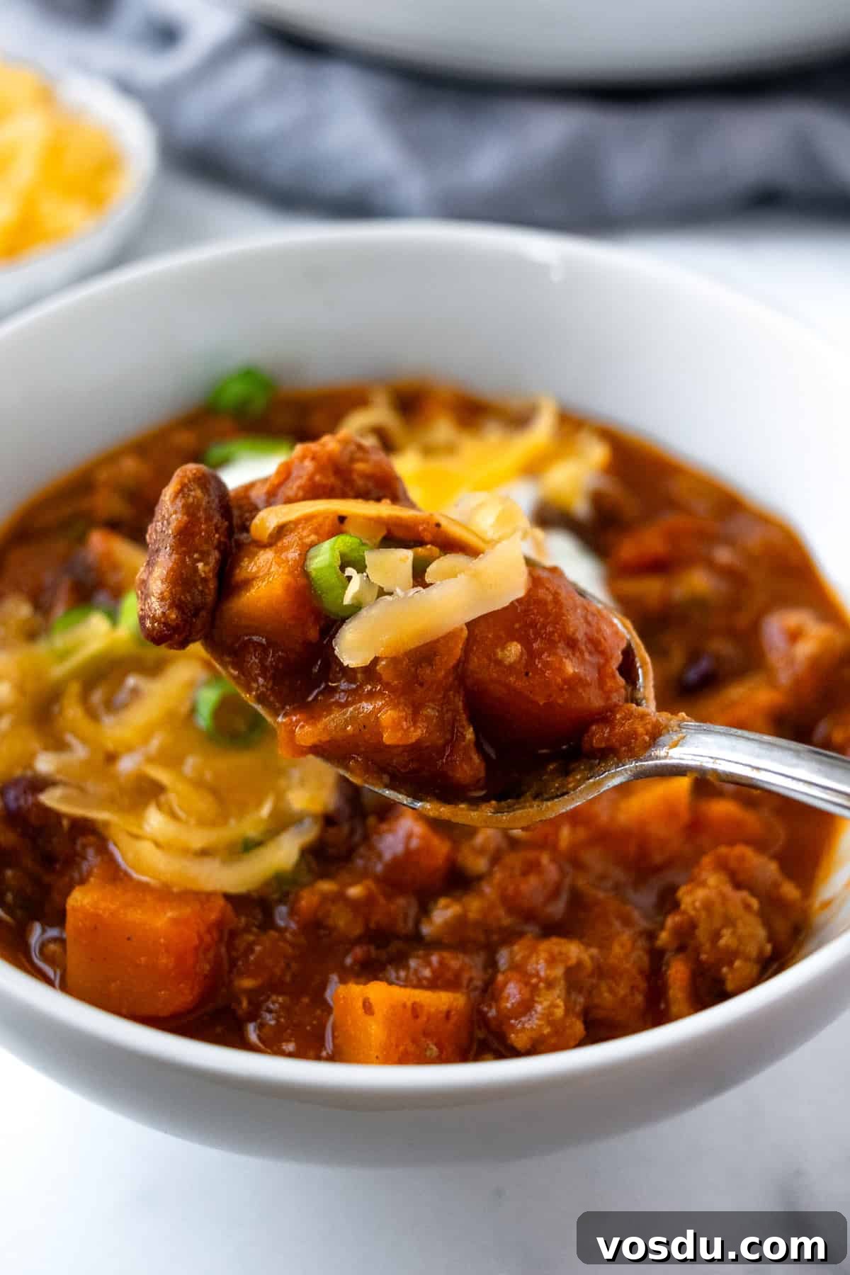 Spoonful of Turkey Butternut Squash Chili.