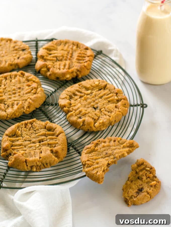 Vegan Cookies on a cooling rack