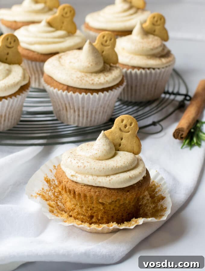 Vegan Gingerbread Cupcakes
