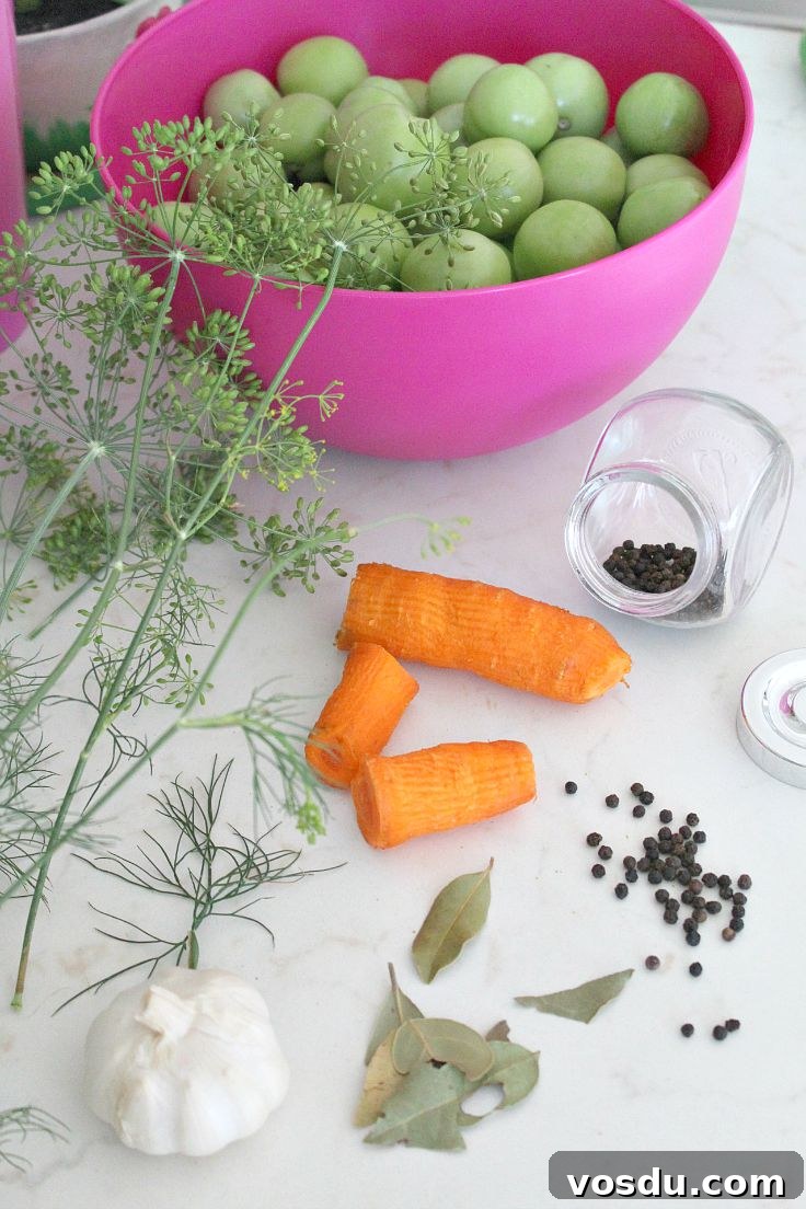 How to make pickled green tomatoes without vinegar 2
