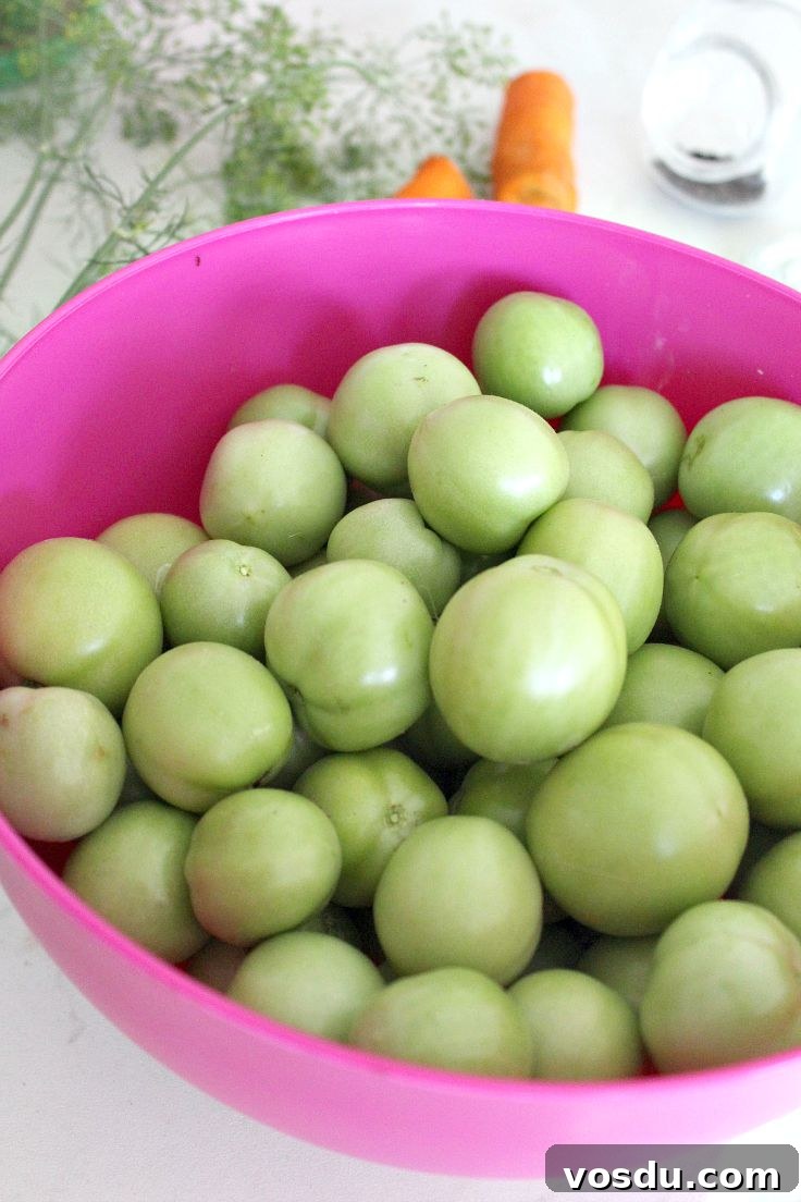 How to make pickled green tomatoes without vinegar 1