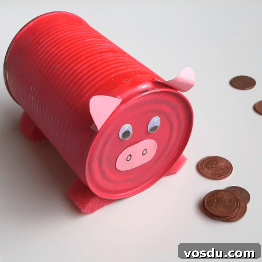 10 Creative DIY Piggy Banks You Can Make at Home 5 Pink Tin Can Piggy Bank