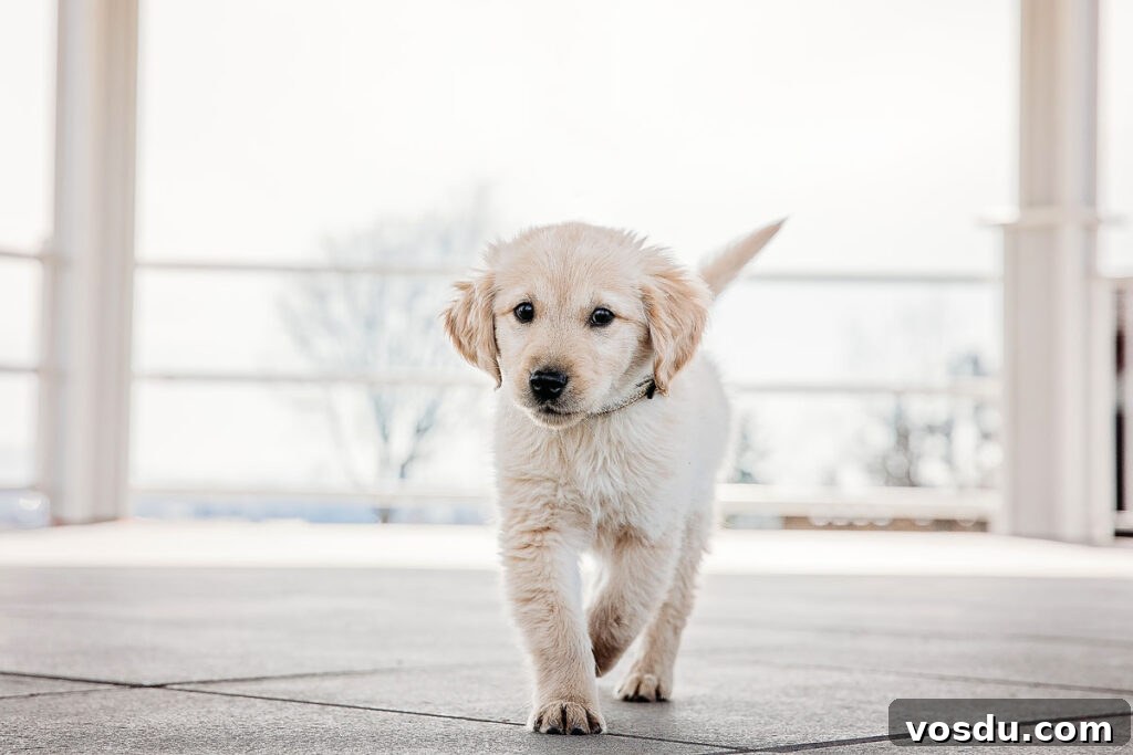 13 Reasons Dogs Are More Loyal Than Most People 16 A golden retriever puppy running outside.