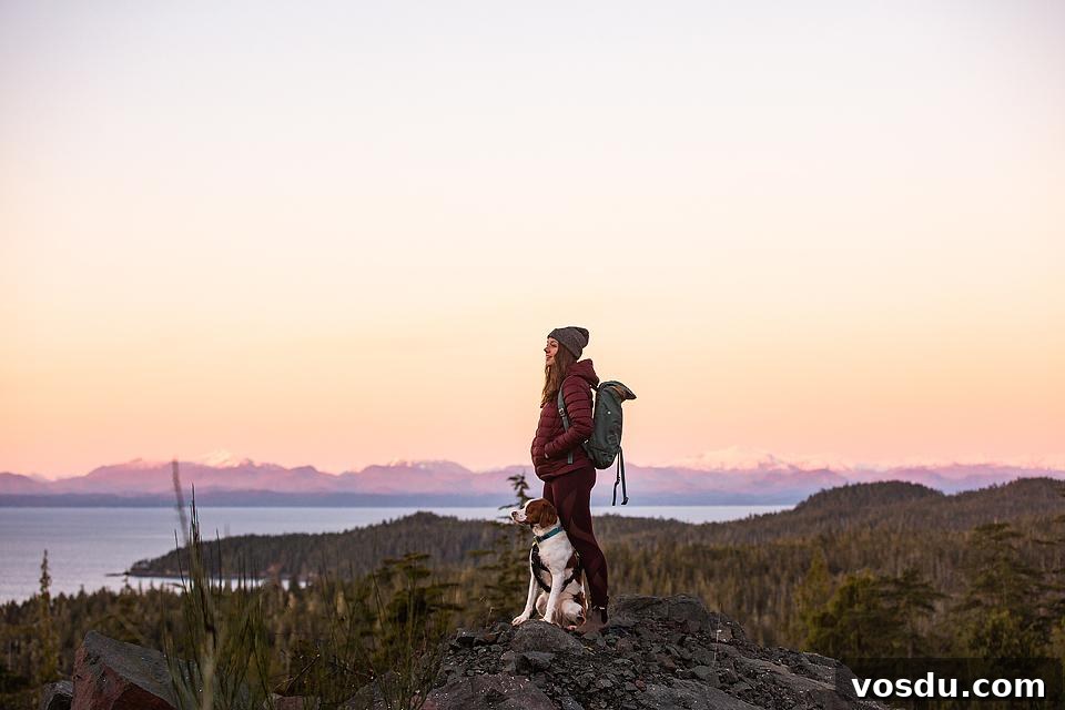 13 Reasons Dogs Are More Loyal Than Most People 19 Woman hiking with a dog.
