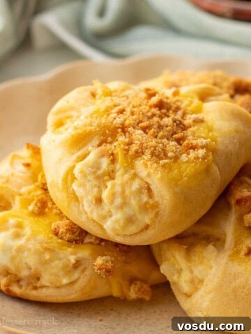 Baked chicken roll ups on white plate.