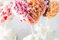 Valentine’s Chocolate-Dipped Rice Krispie Hearts