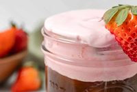 Homemade Strawberry Cold Foam for Iced Coffee