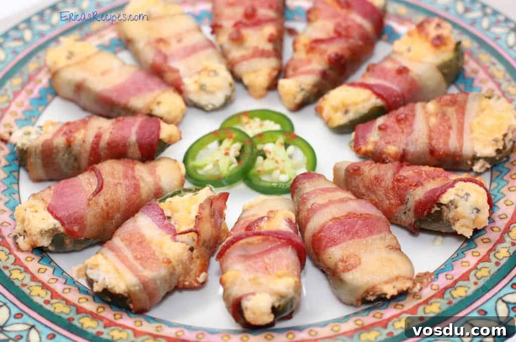 Cheesy Stuffed Jalapenos (with Bacon!)