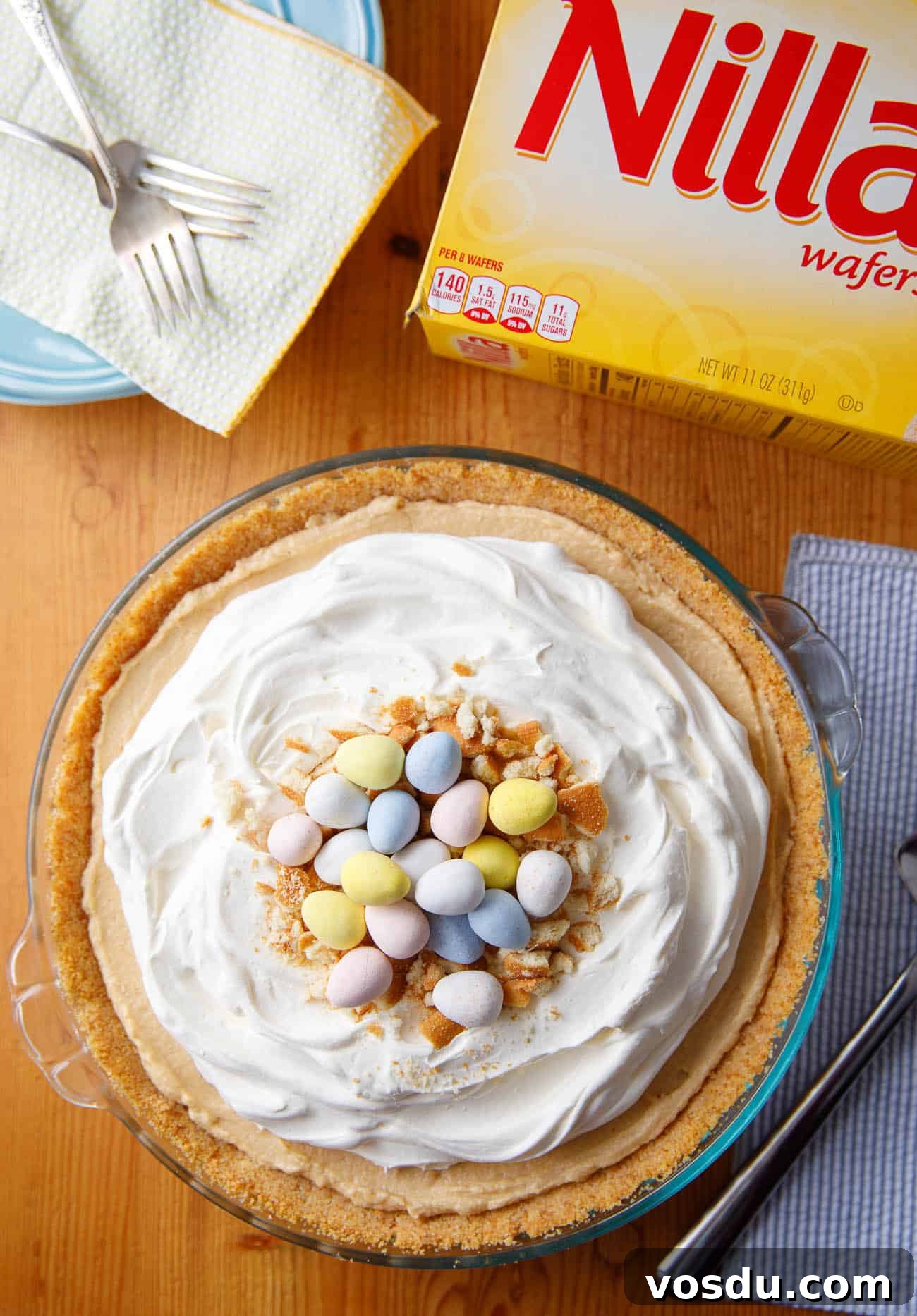 Easter peanut butter pie whole