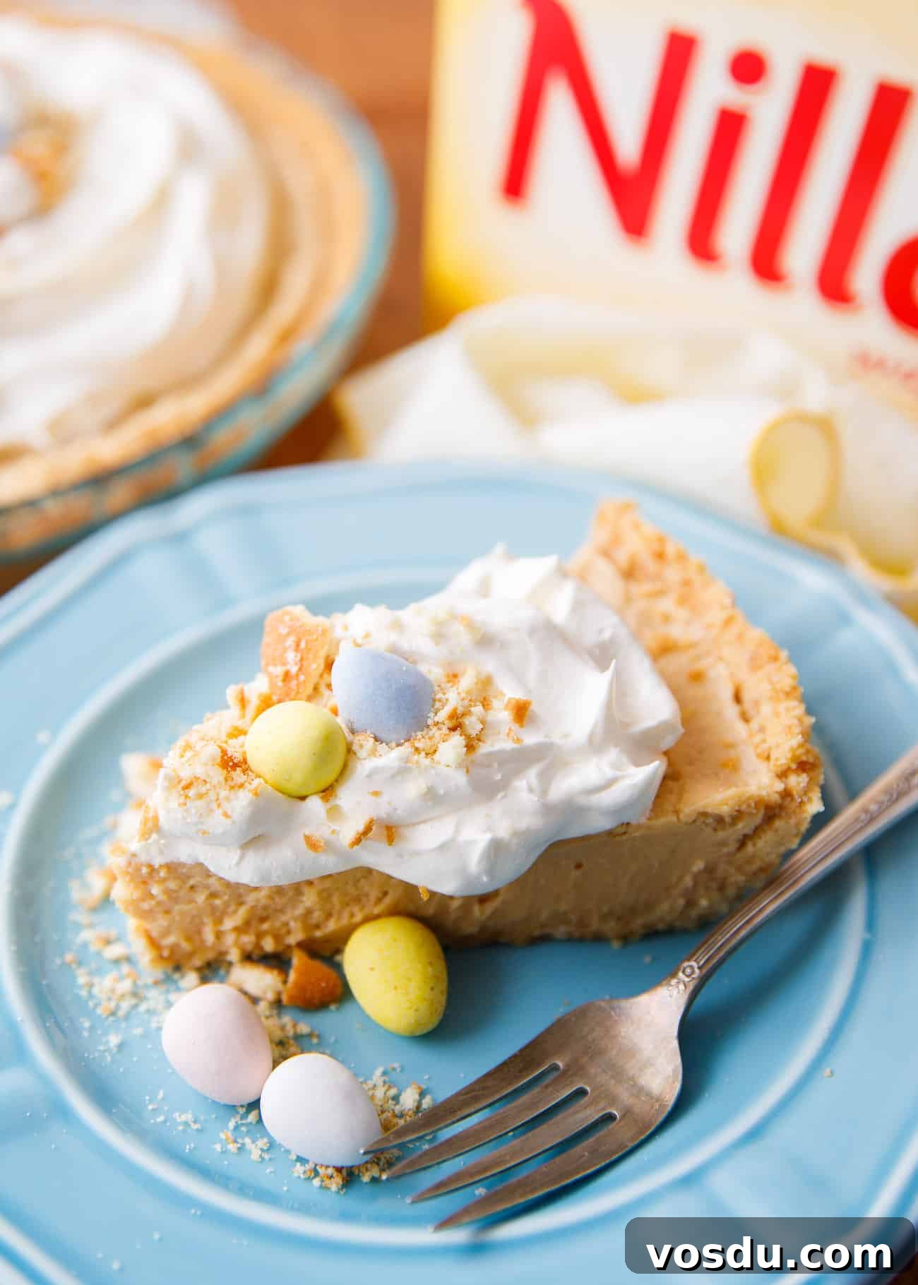pie on table