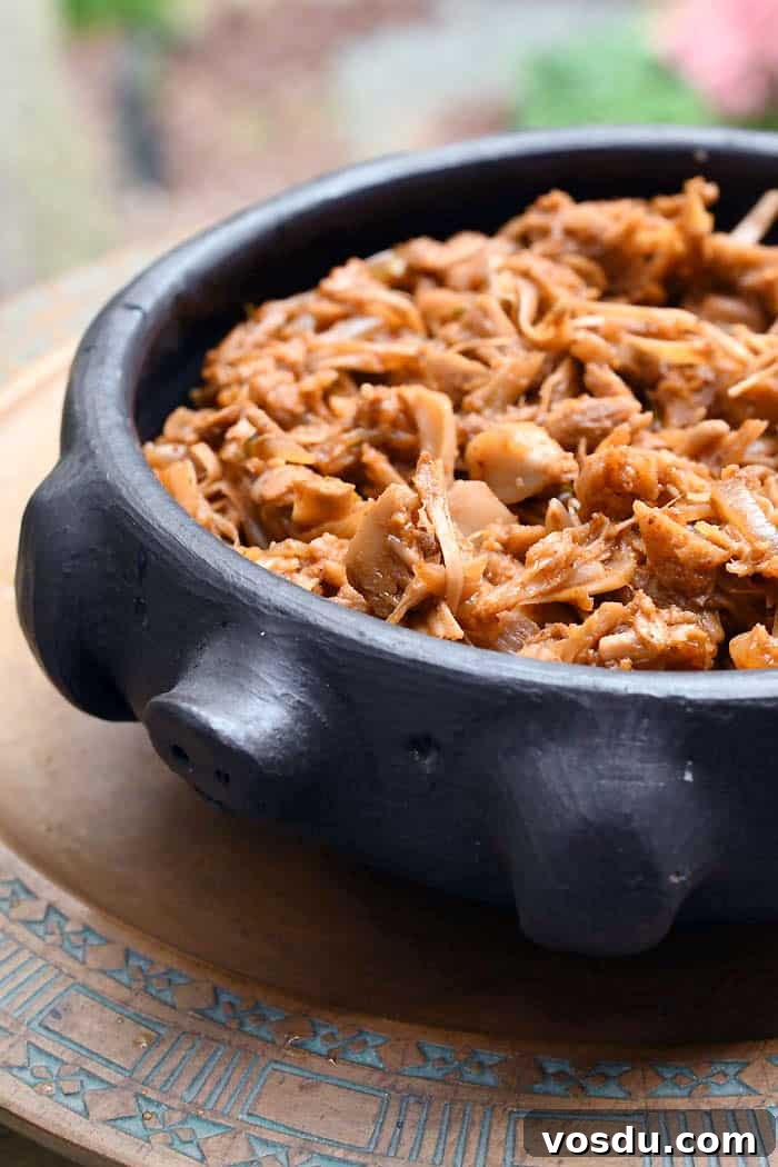 Jackfruit in a pid pottery bowl