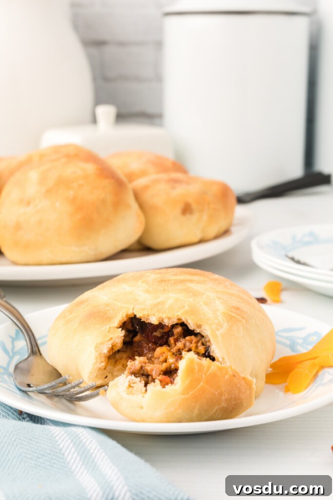 bun on plate showing the inside