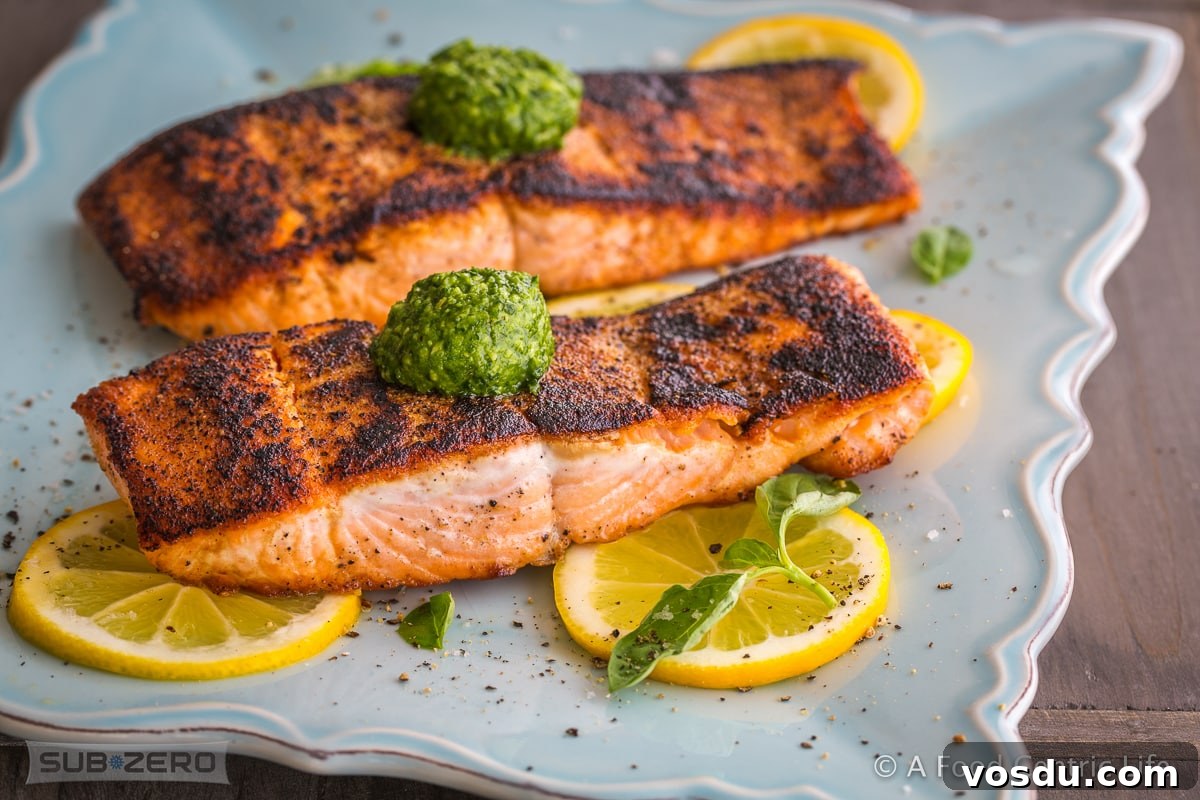 Seared salmon