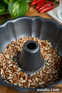 Pecans in pan